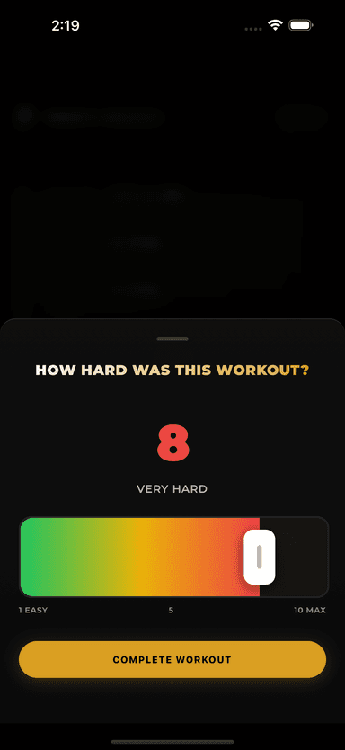 Workout Ratings